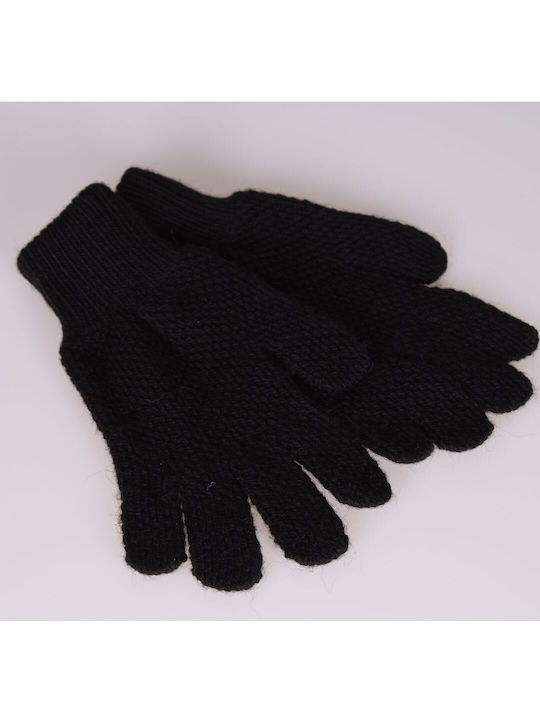 Schwarz Wolle Handschuhe