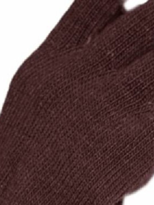 Women's Knitted Gloves Brown
