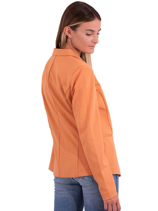 ICHI Women's Blazer Orange