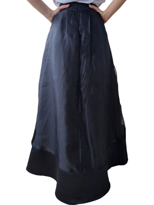 Rinascimento Midi Skirt in Black color