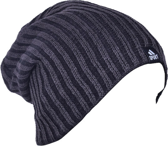 Beanie Männer Beanie mit Rippstrick in Schwarz Farbe