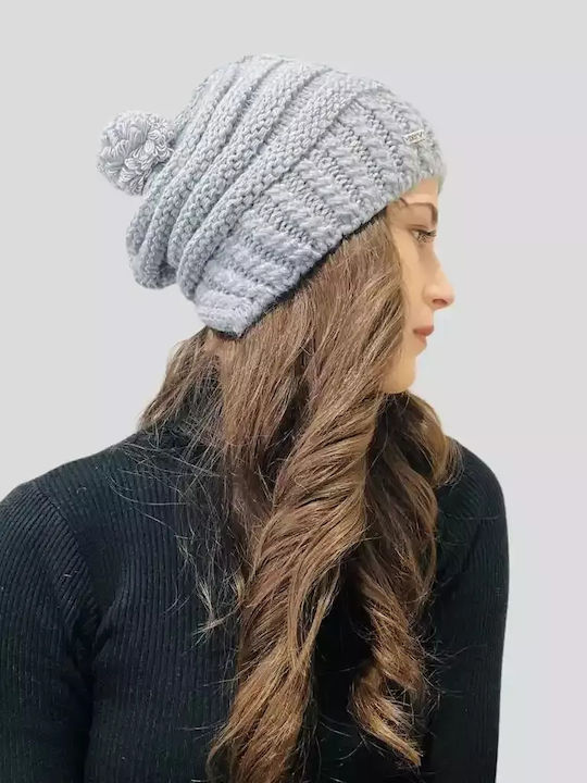 Knitted Beanie Cap Gray
