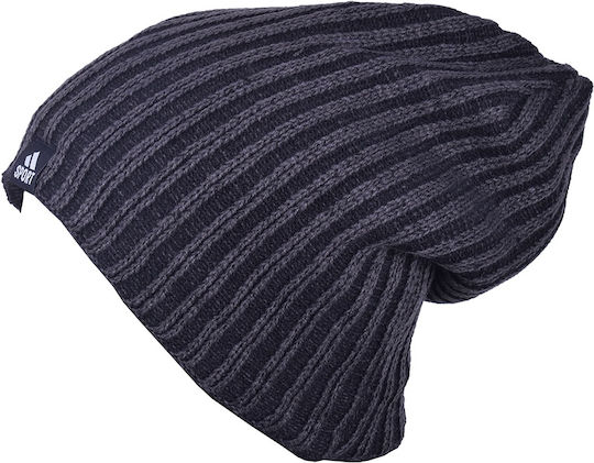 Beanie Männer Beanie mit Rippstrick in Schwarz Farbe