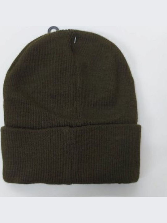 Knitted Beanie Cap Khaki