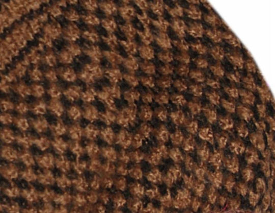 Knitted Beanie Cap Brown