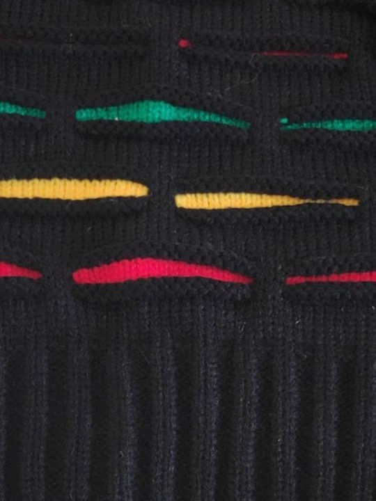 Beanie Unisex Σκούφος Πλεκτός σε Μαύρο χρώμα