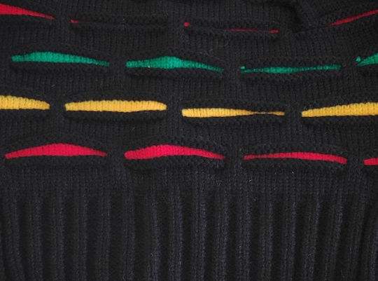 Beanie Unisex Beanie Knitted in Black color