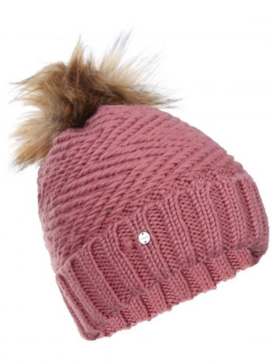Knitted Beanie Cap Pink