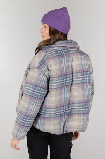 Knitted Beanie Cap Purple