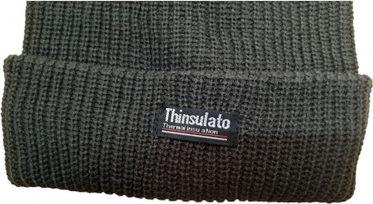 Beanie Männer Beanie Gestrickt in Khaki Farbe