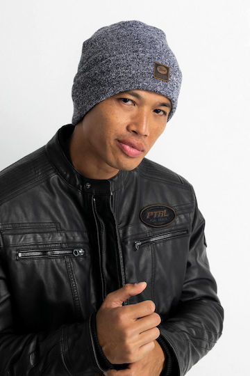 Beanie Ανδρικός Σκούφος Πλεκτός σε Γκρι χρώμα