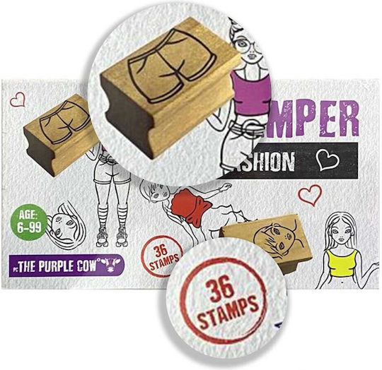 Purple Cow Ștampile pentru copii de 6+ ani+ ani 36buc