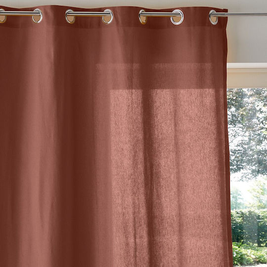 La Redoute Interieurs Fenster mit Grommet Braune 135x180cm La Redoute Interieurs Fenster mit Grommet Braune 135x180cm