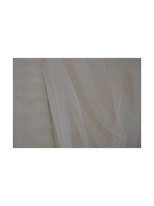 Saray Home Κουρτίνα με Τρέσα Εκρού 140x280εκ.