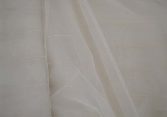 Saray Home Vorhang mit Bleistiftfalten Ecru KE 1480 140 140x280cm