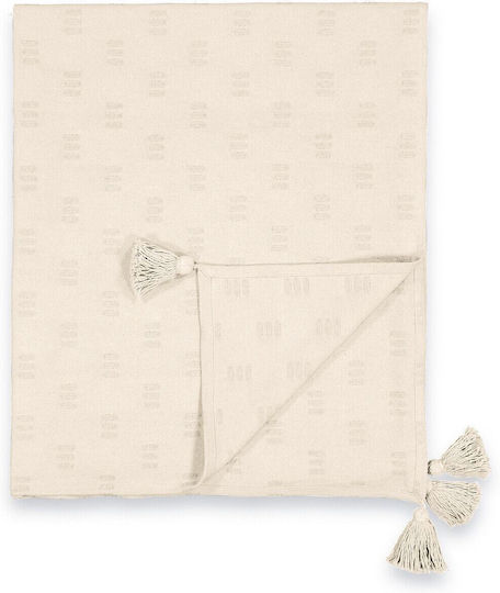 La Redoute Interieurs Sesselüberwurf Jacquard 150x150cm Beige
