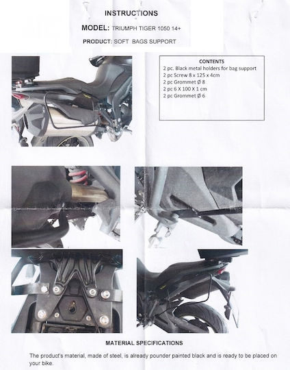 Moto Discovery Rack for Triumph Tiger