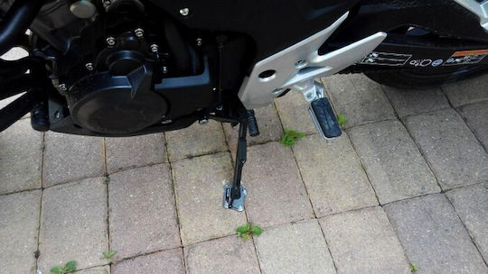 Moto Discovery Motorcycle Side Stand Extension in Silver Color 0008-13/B-MD