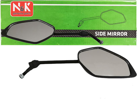 Motorcycle Mirrors for Sym VF 125 2pcs Black