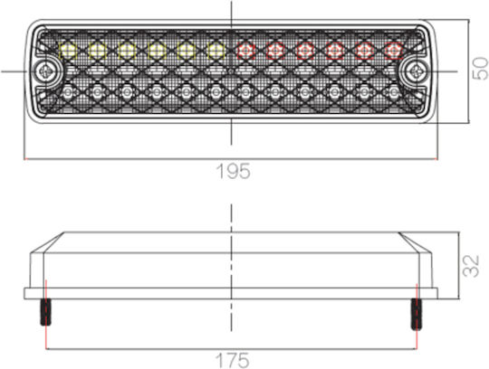 Taillights Led 24V Universal Mercedes-Benz V