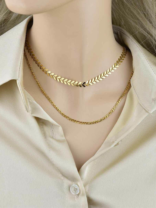 Goldjewels Αλυσίδα Λαιμού Επιχρυσωμένη από Ατσάλι Goldjewels Αλυσίδα Λαιμού Επιχρυσωμένη από Ατσάλι