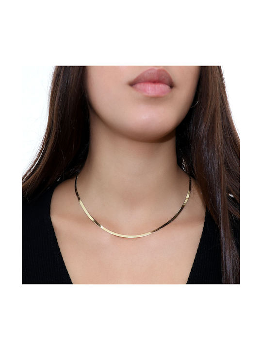 Gold Chain Neck Snake 14K Length 42cm