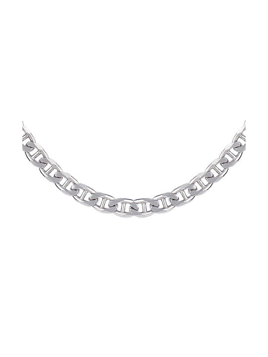 Silver Chain Neck Thin Thickness 5.2mm and Length 60cm