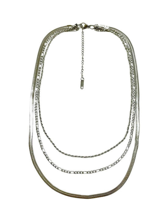 Tatu Moyo Chain Neck Spiral from Steel