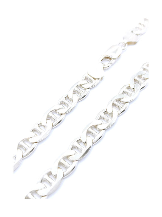 PS Silver Silver Chain Neck Wide Thickness 7.7mm and Length 53cm