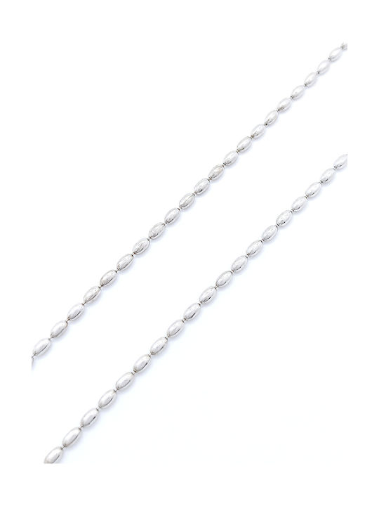 PS Silver Silver Chain Neck Thin Thickness 2.35mm and Length 44cm