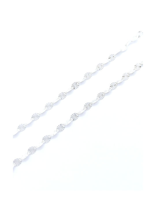 PS Silver Silver Chain Neck Thin Thickness 3.4mm and Length 40cm