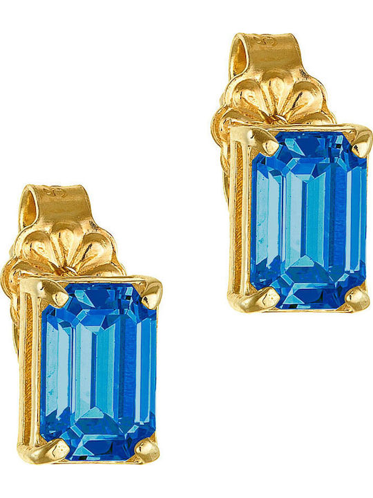 Ioannis Kosmima Set mit Halskette , Ohrringe & Ring aus Gold 14K mit Steinen