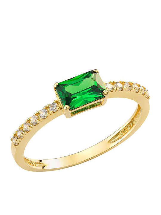 Ioannis Kosmima Set with Necklace , Earrings & Ring from Gold 14K with Stones