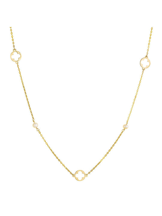 Gold Set Necklace & Bracelet 14K