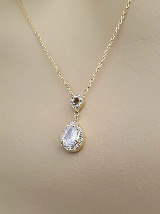 Papadopoulos Gold Set with Necklace & Earrings from Gold 14K