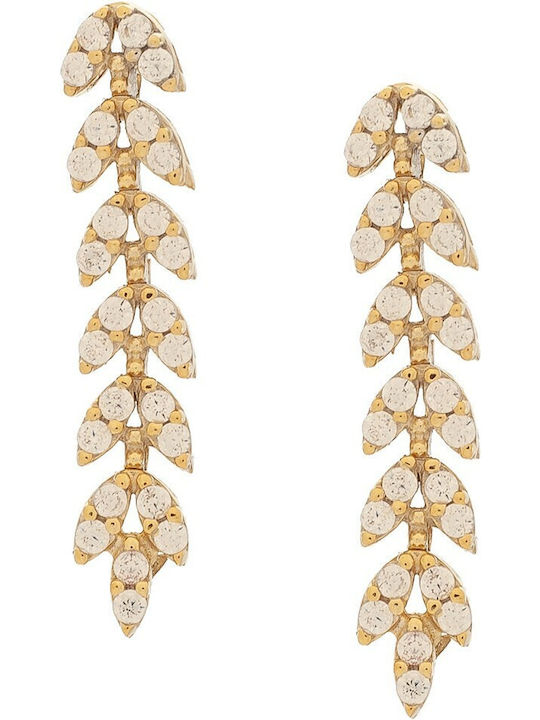 Vitopoulos Set with Necklace , Earrings & Ring from Gold 14K with Stones