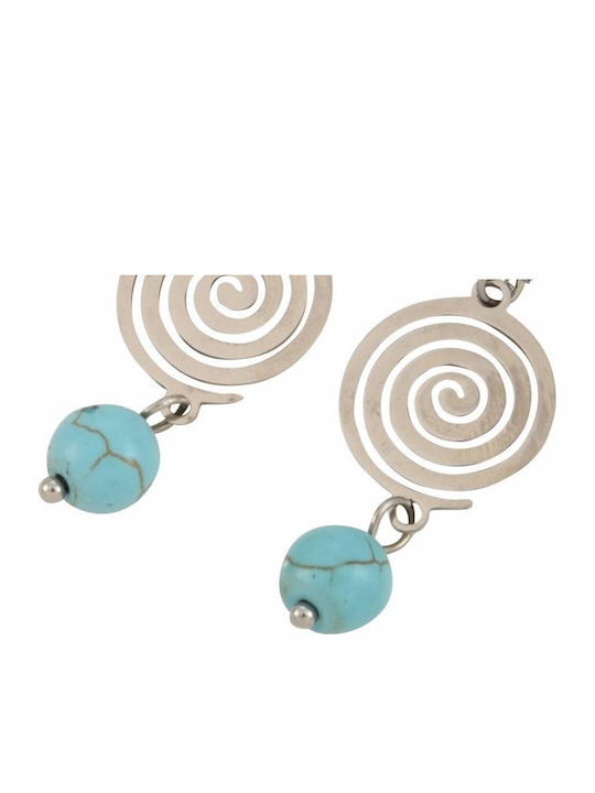 Tatu Moyo Set with Necklace & Earrings from Silver with Stones