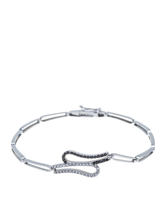 Vitopoulos Set with Necklace , Earrings & Ring from White Gold 14K with Stones