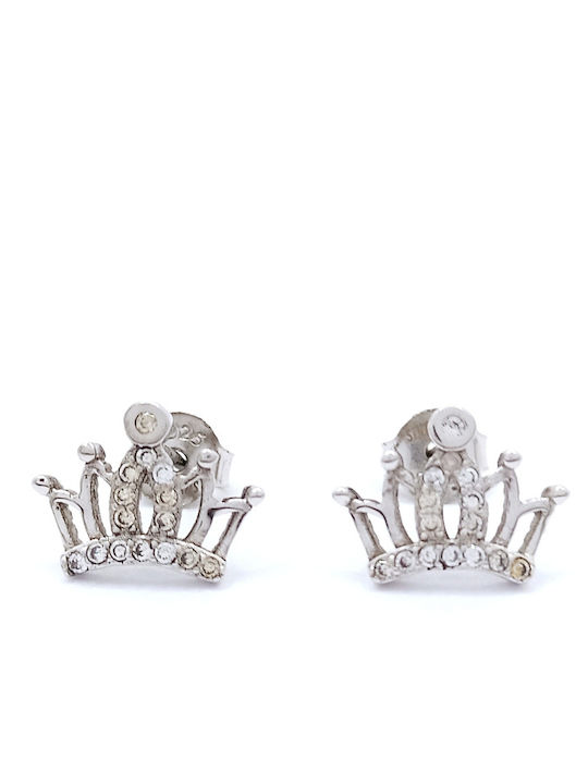 PS Silver Set mit Halskette & Ohrringe aus Silber mit Steinen