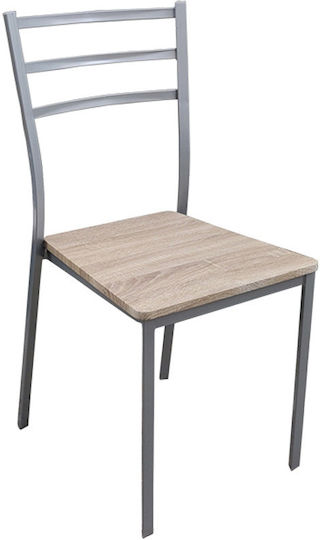 Градински Стол Сребърен 42x39x84см