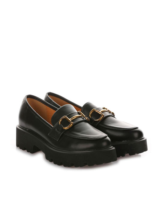 Michailidis Collection Damen Loafers in Schwarz Farbe