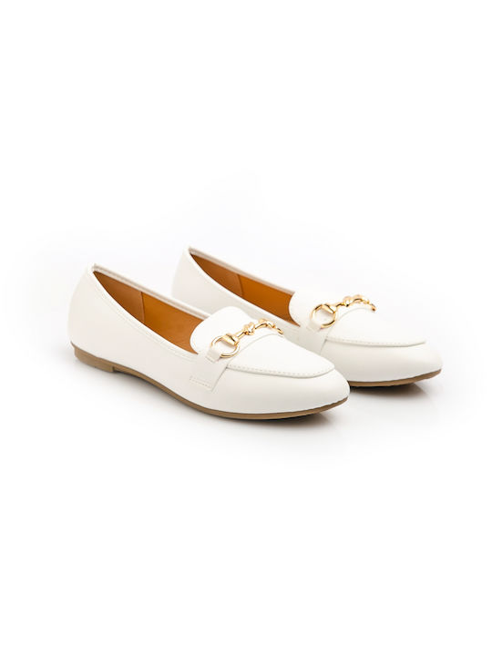 Malesa Women's Loafers in White Color