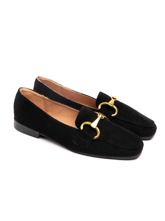 Malesa Women's Moccasins in Black Color