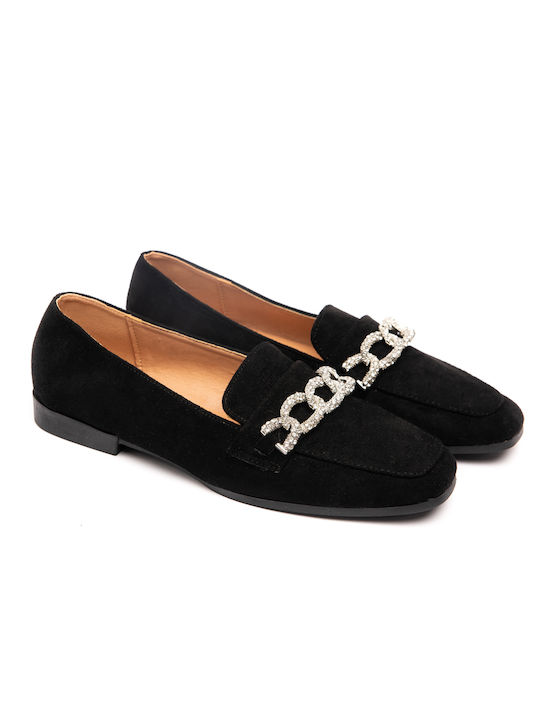 Malesa Women's Moccasins in Black Color