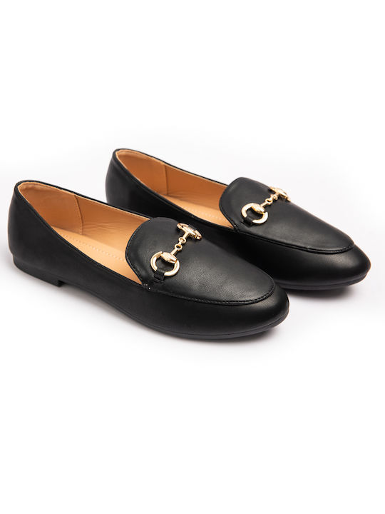 Malesa Women's Moccasins in Black Color