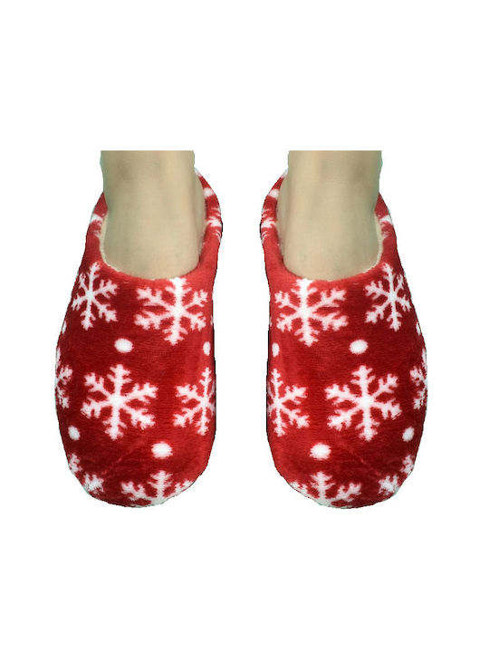 Tatu Moyo Women's Slippers with Fur Red