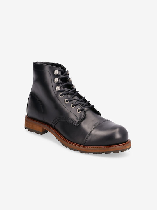 Selected Men's Leather Boots Black