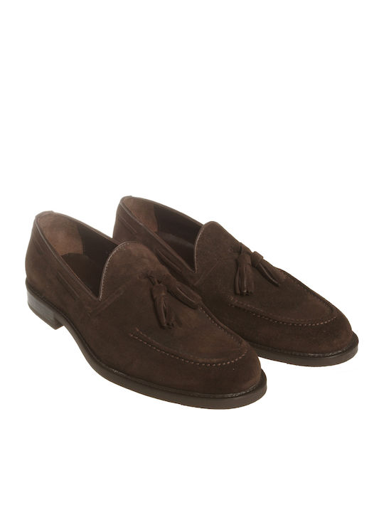 Men's Suede Moccasins Brown BROWN