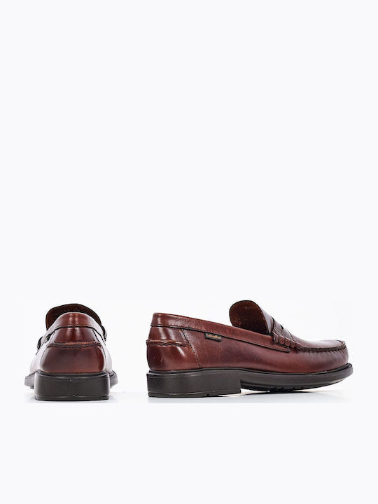 Seahorse Δερμάτινα Ανδρικά Loafers σε Καφέ Χρώμα