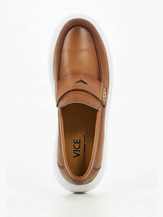 Suede Ανδρικά Μοκασίνια σε Καφέ Χρώμα